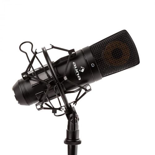 Auna Pro MIC-920B, USB kondenzatorski mikrofon, studijski, velika membrana, crna boja slika 4