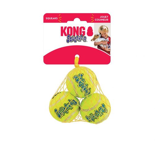 KONG Igračka za psa, SqueakAir Ball Small, zvučna, 5,1 cm, 3 komada slika 2