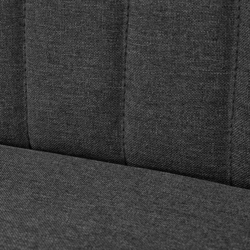 Sofa 117x55,5x77 cm Tkanina Tamno Siva slika 16