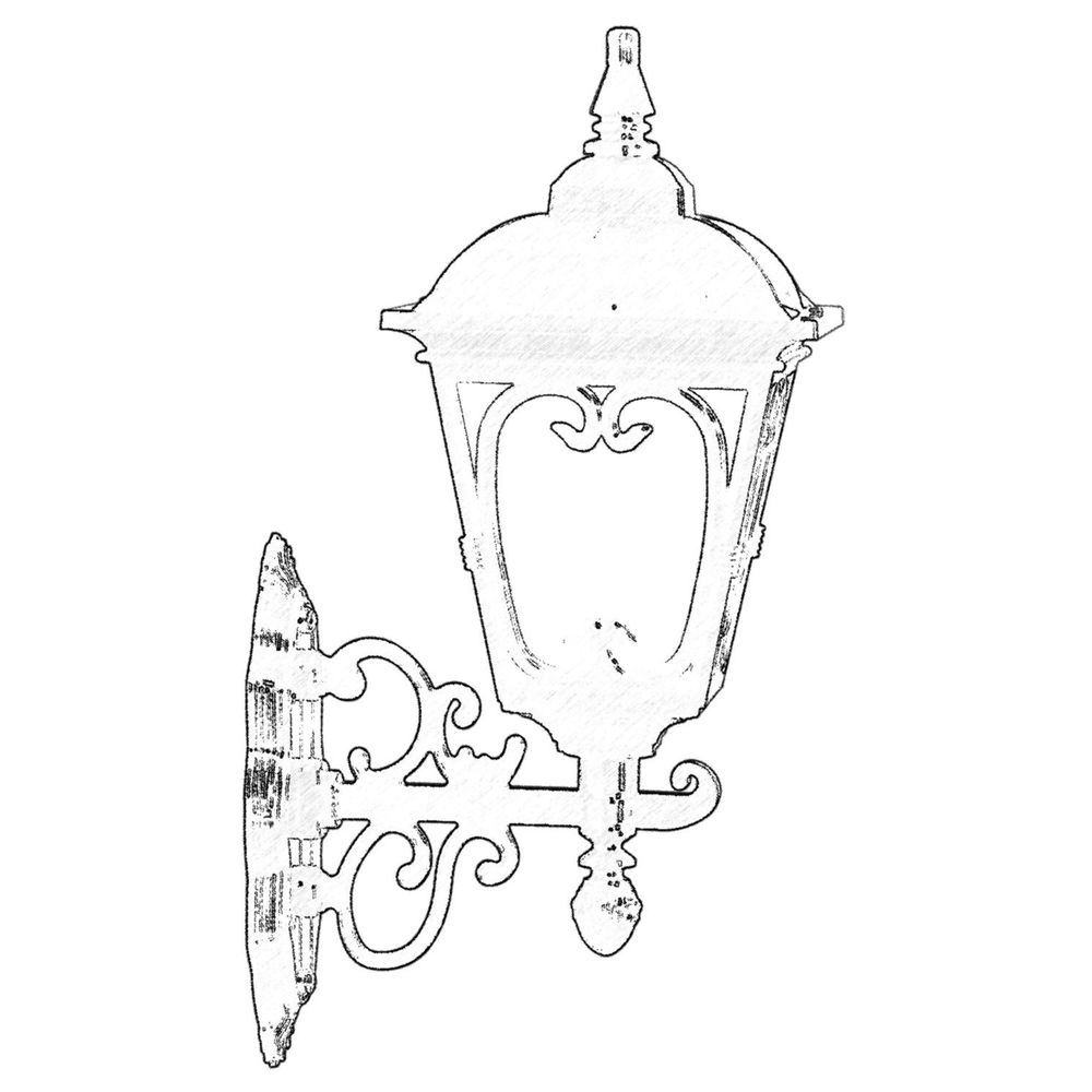 BAP-68181-BSY-M1 Crna Spoljna Zidna Lampa slika 2