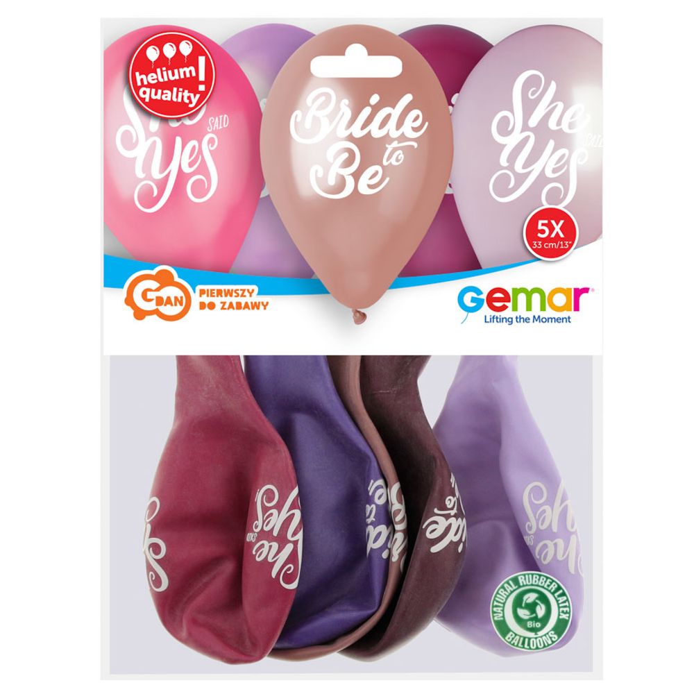 GoDan GMS120-LNG Balon 'Bride to Be' 30cm, 5kom slika 3