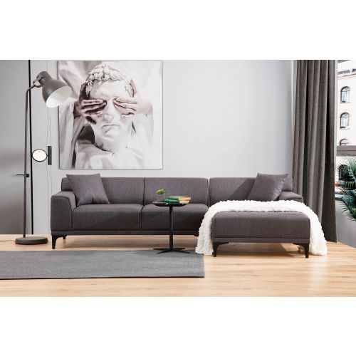 Atelier Del Sofa Kutna garnitura, Antracit, Petra R Corner - Anthracite slika 3