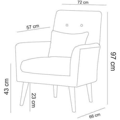 Atelier Del Sofa Aqua-TKM03-1008 Sivi Sofa-Krevet Set slika 10