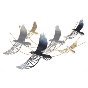 Mauro Ferretti Zidna dekoracija BIRD 90,8x6,4x50,8 cm