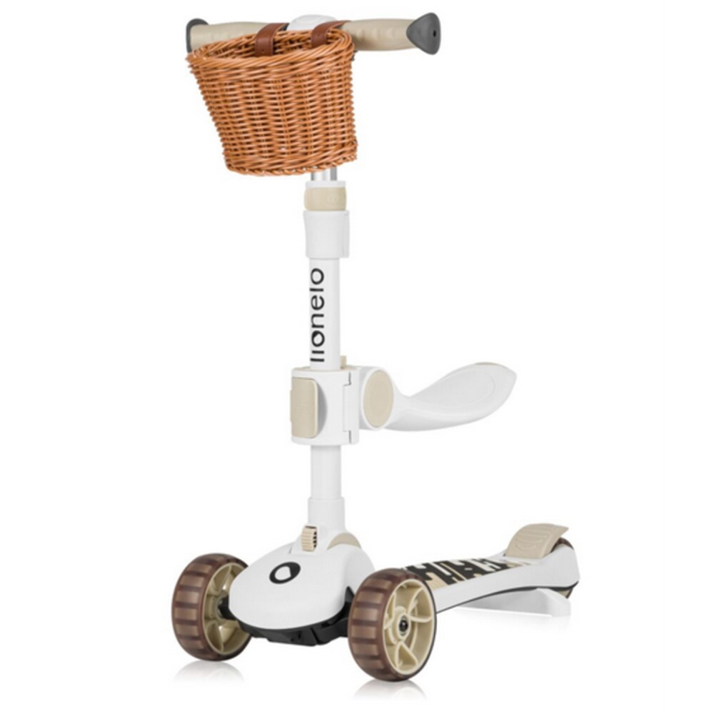 Lionelo Romobil sa LED svjetlima 2U1 Franky, Beige slika 1
