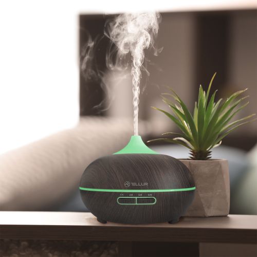 TELLUR SMART WIFI SMART AROMA DIFFUSER, 300ml, LED, TAMNO SMEĐA slika 5