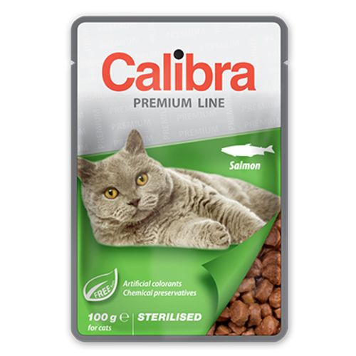 Calibra Cat Sterilised Kesica Losos, hrana za mačke 100g slika 1