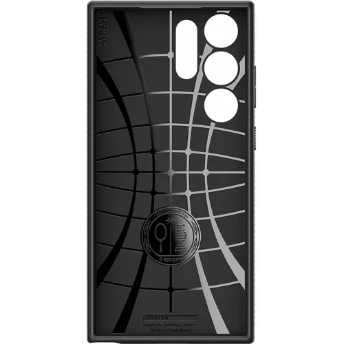 Spigen – Liquid Air za Samsung Galaxy S23 Ultra – mat crna slika 3