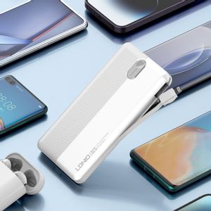 LDNIO Power Bank 10000mAh 22,5W s Ugrađenim Kabelima PQ13