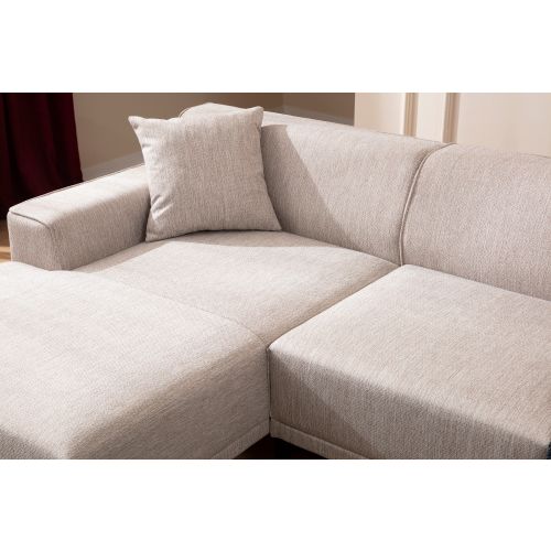 Atelier Del Sofa Kutna garnitura, Bijela, Petra L Corner - White slika 4