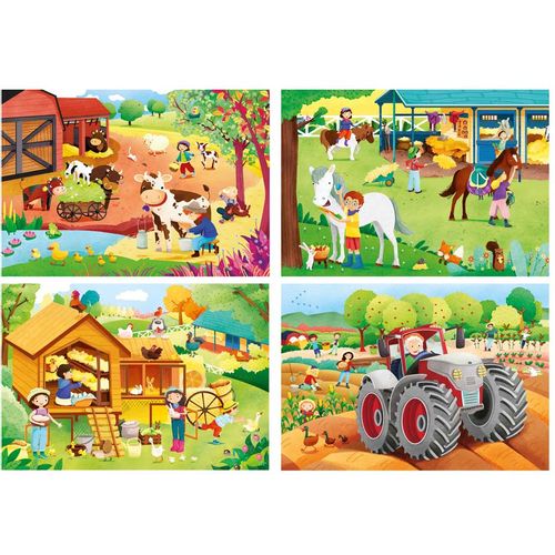 Clementoni Puzzle 15 Frame The Farm slika 1