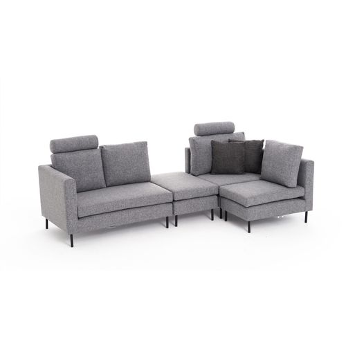 Atelier Del Sofa Kutna garnitura, Sivo, Mino - Grey slika 8