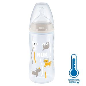 NUK Flašica First Choice+ sa indikatorom temperature 300ml 6-18mj, Safari - Neutral