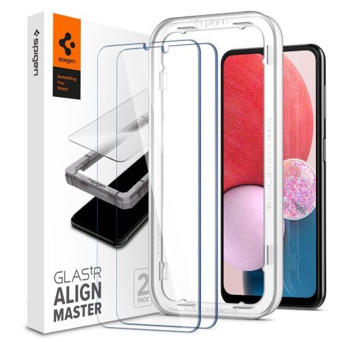 SPIGEN ALM GLAS.TR KALJENO STAKLO 2-KOM PAKET ZA SAMSUNG GALAXY A13 4G / LTE CLEAR slika 1