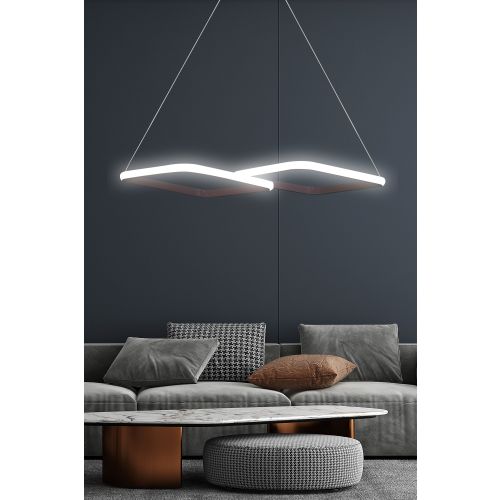 Puppis Black-White Light Black Chandelier slika 2