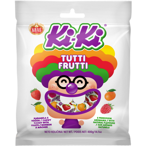 Kraš KiKi Tutti Frutti bomboni XXL 400g slika 1