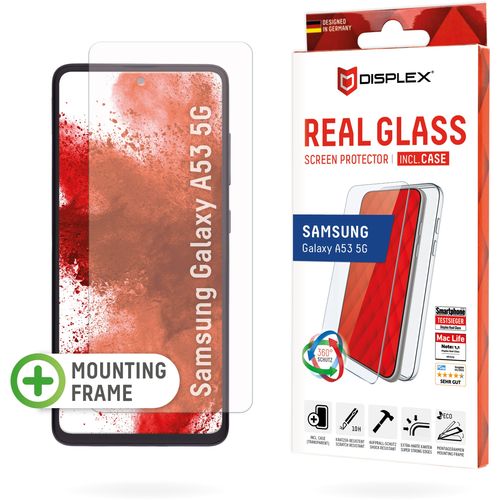 DISPLEX zaštitno staklo Real Glass 2D za Samsung Galaxy A53 5G, prozirna + maskica (01678) slika 1