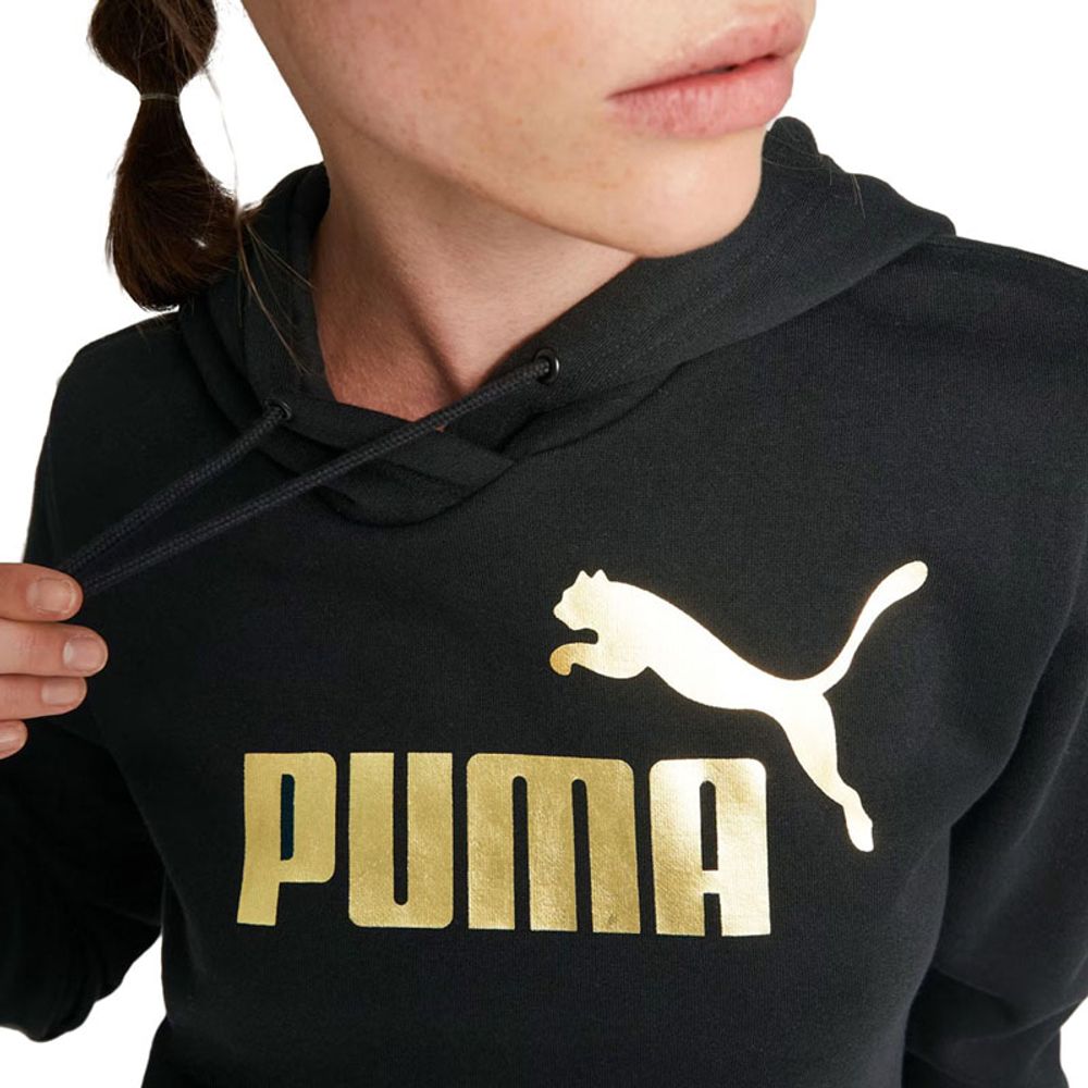 Puma Duks ESS+ Metallic Logo Hoodie FL za žene slika 4