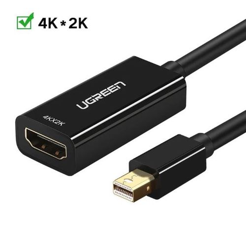 Ugreen Mini DisplayPort na HDMI (Ž) 4K crni - adapter u kutiji slika 3