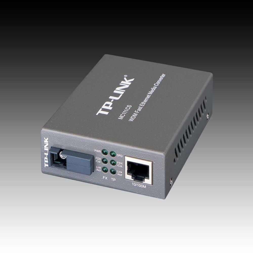 TP-LINK MC111CS 10/100M RJ45 na 100M Jednomodni SC Fiber Konverter slika 3