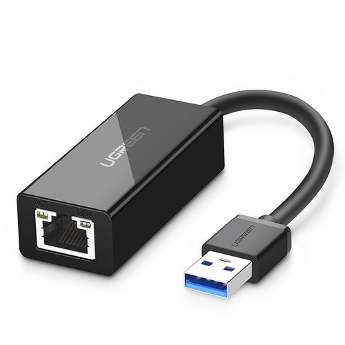 Adapter UGREEN, USB 3.0 A na GB Ethernet, crni, ABS slika 1