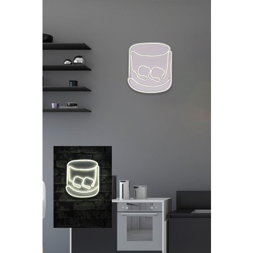 Wallity Ukrasna plastična LED rasvjeta, Whiskey Old Fashioned - White slika 3