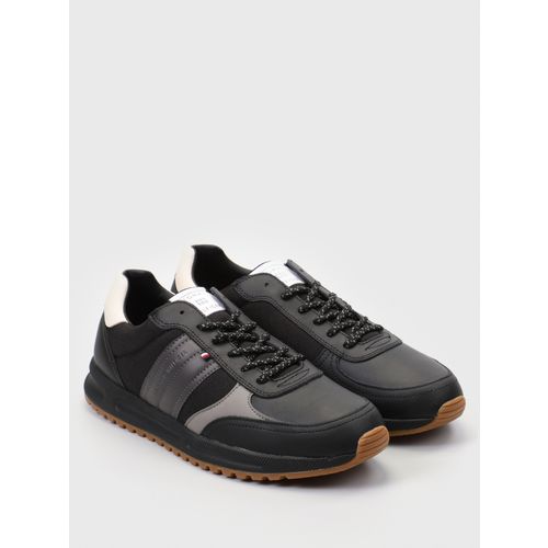 TOMMY HILFIGER BLACK MEN'S SPORTS SHOES slika 1