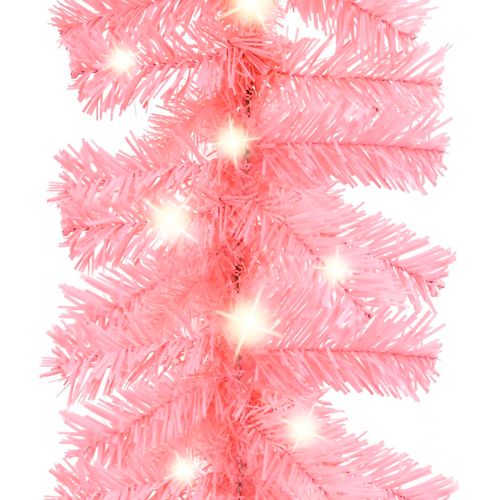 Božićna girlanda s LED svjetlima 5 m ružičasta slika 12