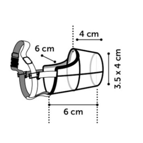 Brnjica za psa Silas - Crna, XXS (19 cm, 27-34 cm) slika 4