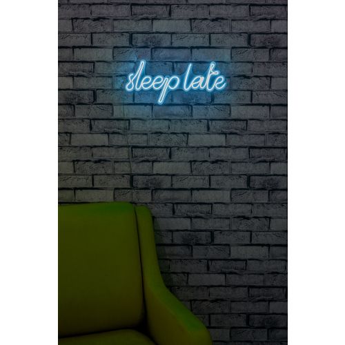 Wallity Ukrasna plastična LED rasvjeta, Sleep Late - Blue slika 2