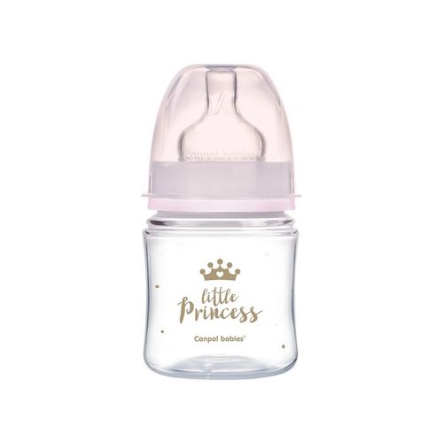 Canpol baby flašica 120ml široki vrat, pp - royal baby - pink slika 1