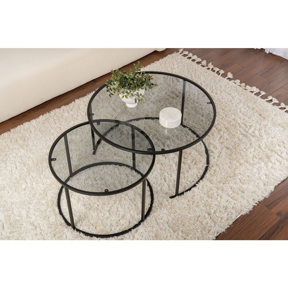 DUPLI DUPLI Nesting Table Tokyo - Crna (2 komada) slika 4