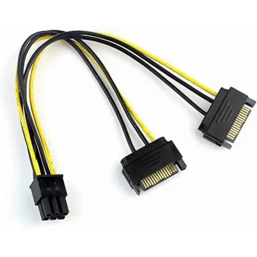 Adapter za napajanje VGA (6-pin) -2 x Sata slika 1