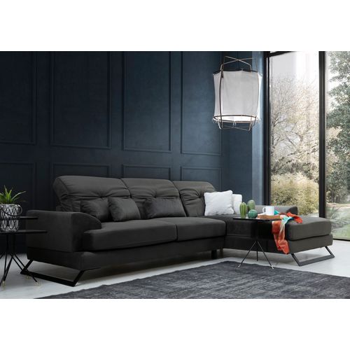 Ugaona Sofa Frido Corner Right (L3+Chl) u Antracit Boji slika 6