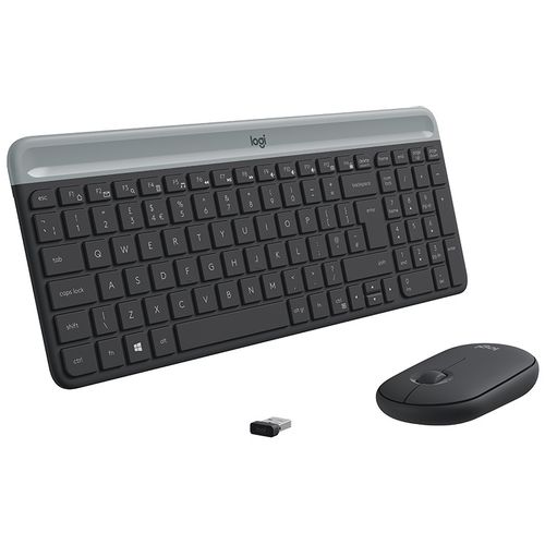 Logitech MK470 Slim Wireless Keyboard and Mouse Combo Graphite -YU slika 1