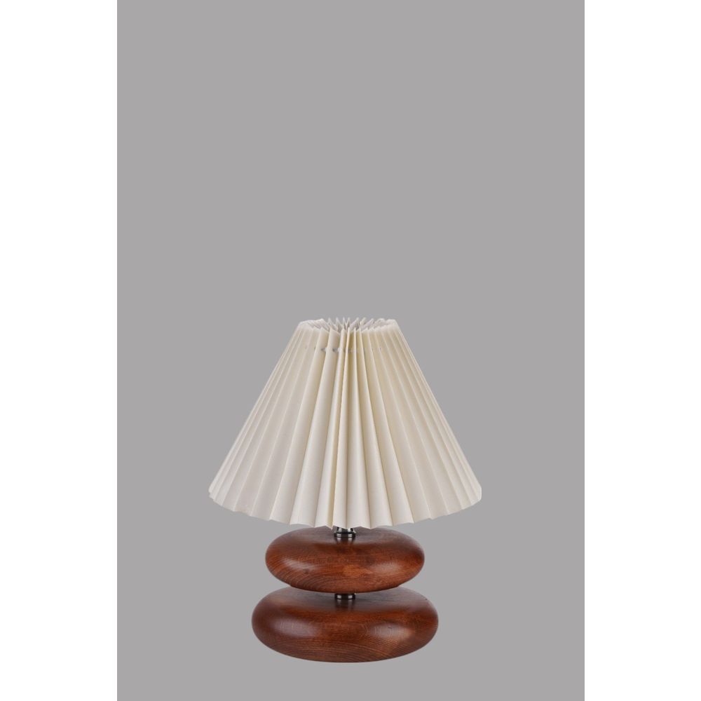 Opviq Stolna lampa 897, krem, orah slika 3