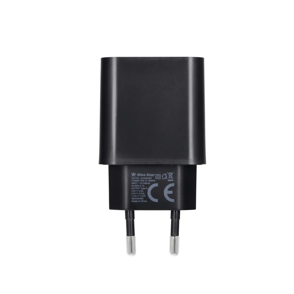 Univerzalni zidni punjač Blue Star s USB priključkom tipa C - 3A 20W s funkcijom punjenja PD i QC 4.0 slika 4