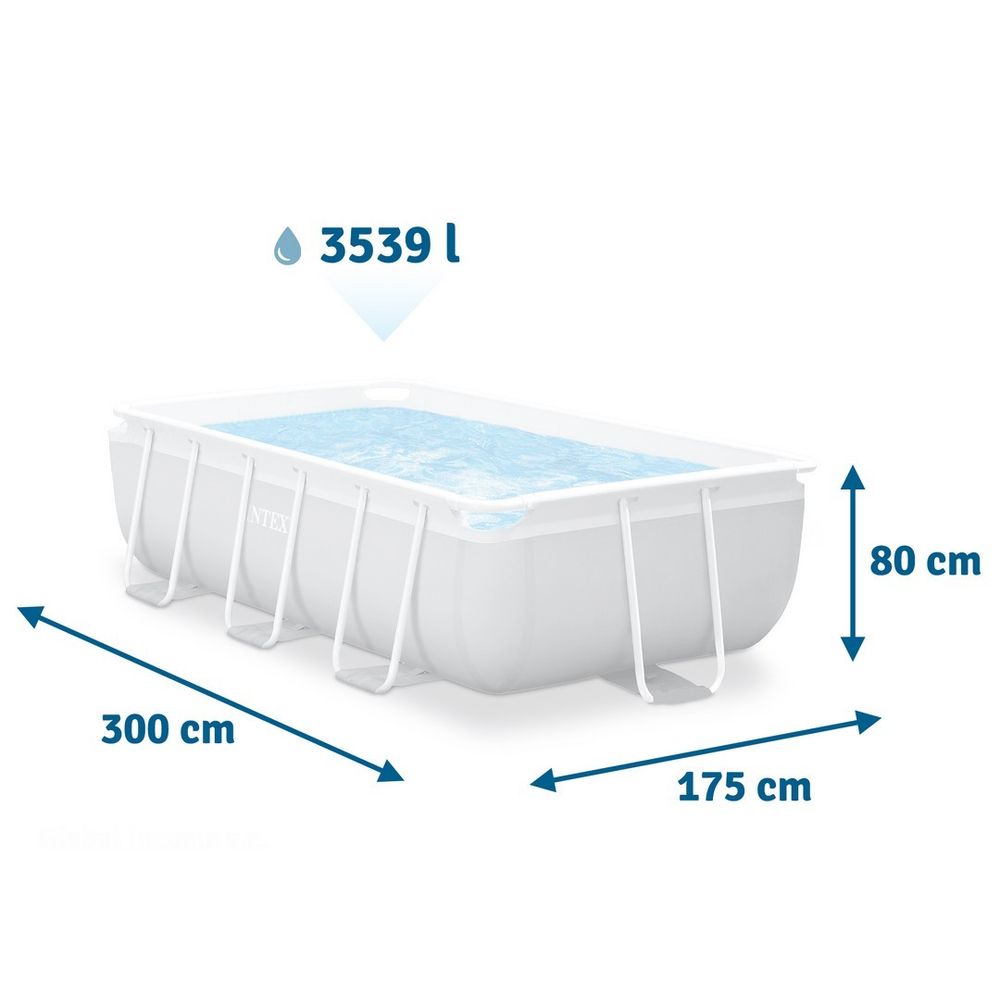 Prism frame vrtni bazen 300 x 175 x 80 cm 18 u 1 Intex slika 4