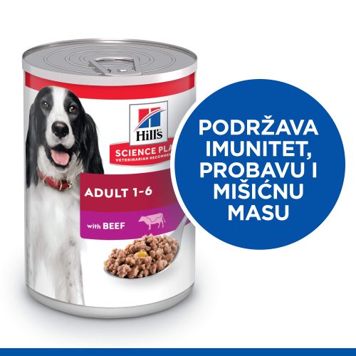 Hill's SCIENCE PLAN ADULT Hrana za Pse s Govedinom, 370 g slika 4