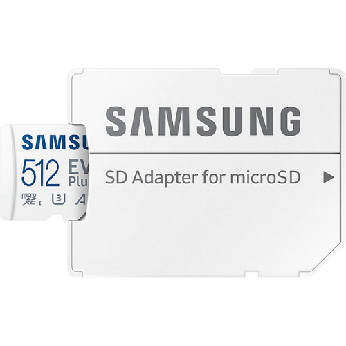 Samsung MB-MC512SA/EU MicroSD 512GB, EVO Plus, SDXC, UHS-I U3 V30 A2, Read 160MB/s, for 4K and FullHD video recording, w/SD adapter slika 2