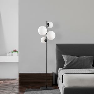 Fazli - 10521 Crna i Bijela Podna Lampa