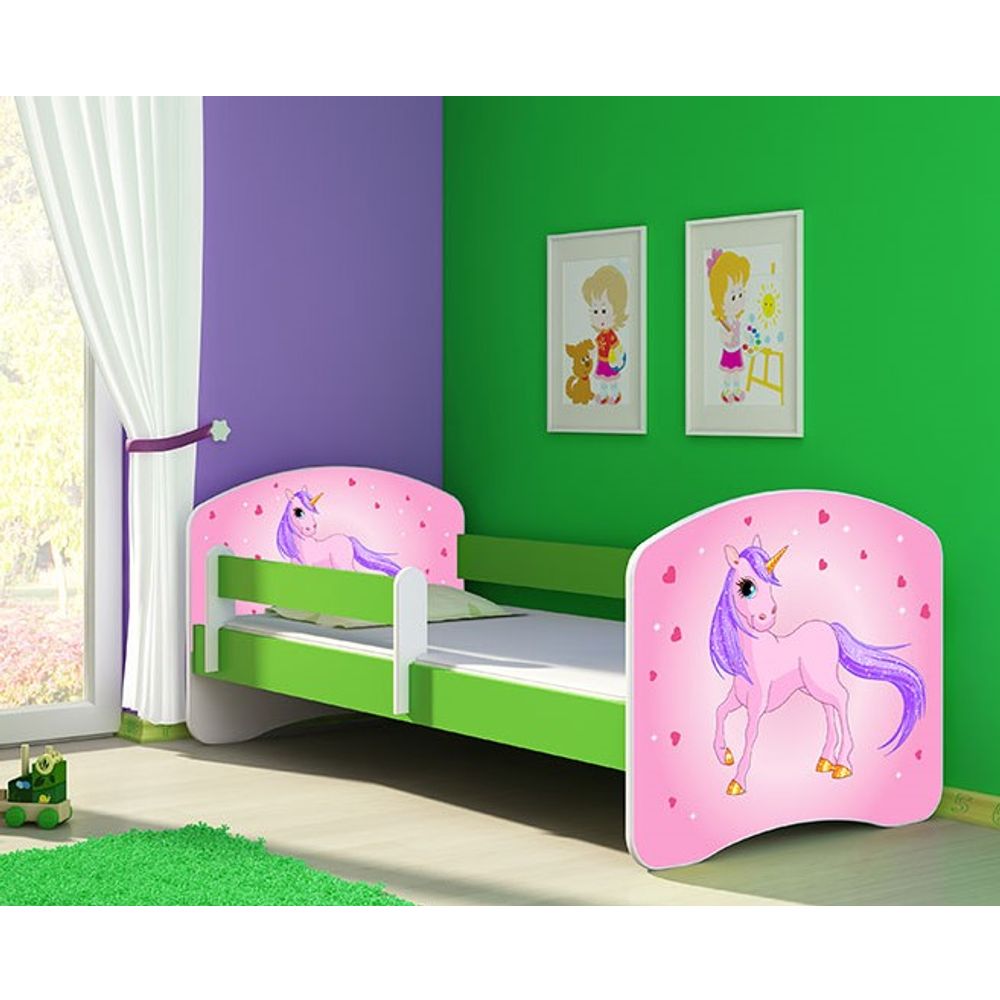 ACMA Dječiji krevet Acma II Green - 140x70cm - Dezen 17 slika 1