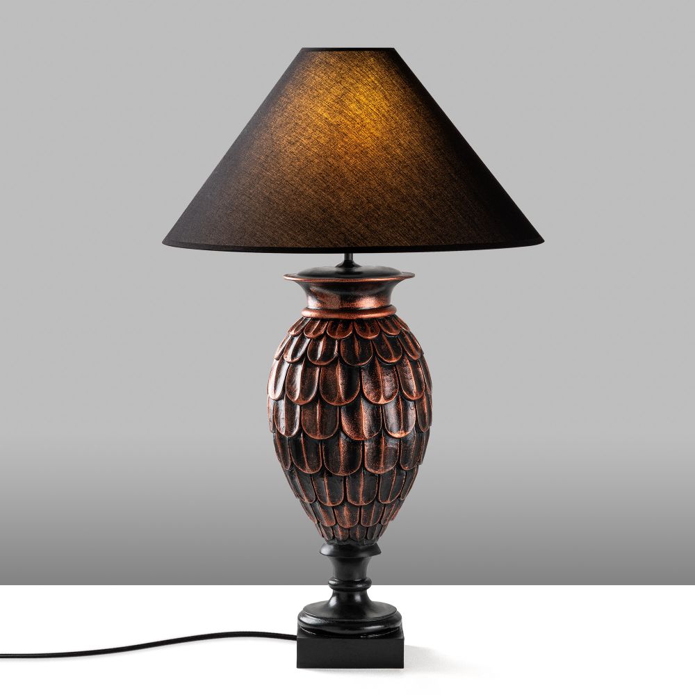 ELEGANZE-5301 Smeđa i Crna Stolna Lampa slika 5