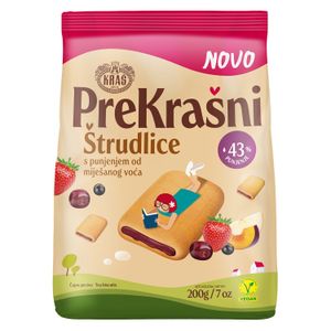 Kraš Prekrašni Štrudlice čajno pecivo miješano voće 200g