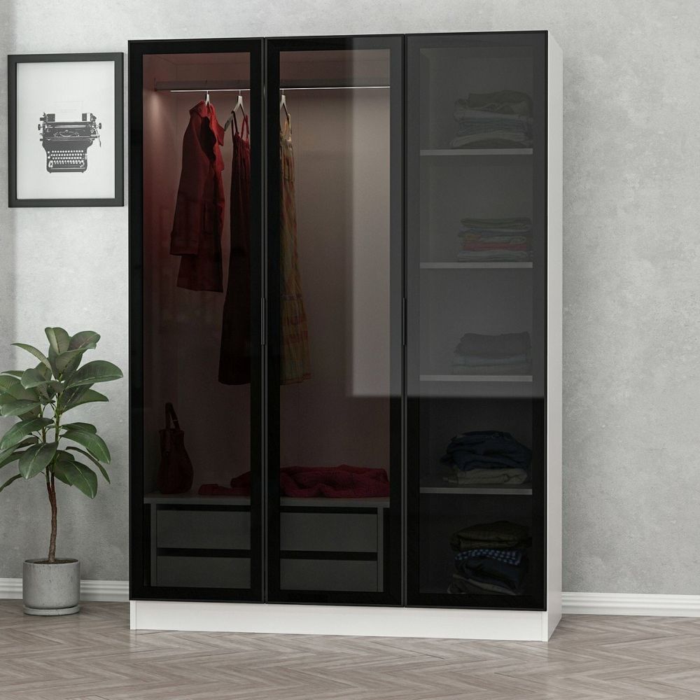 Ormar Kale White Black - 2274 Bijelo-Crni slika 3