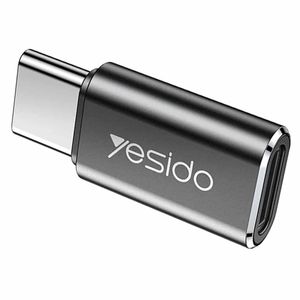 Yesido - OTG adapter (GS22) Type-C do Lightning aluminijska legura 480 Mbps - Sivi