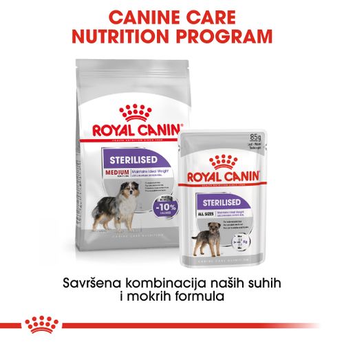 ROYAL CANIN CCN Medium Sterilised, potpuna hrana za pse - za kastrirane/sterilizirane odrasle pse srednje velikih pasmina (od 11 do 25 kg) - Stariji od 12 mjeseci - Psi skloni prekomjernoj tjelesnoj težini, 12 kg slika 3