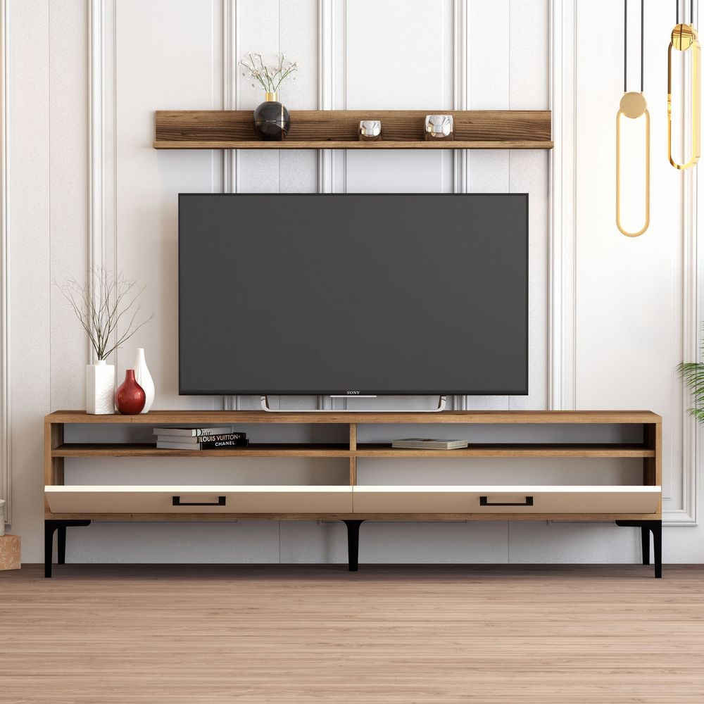 TV Komoda Istanbul - Orah, Krem Orah slika 3