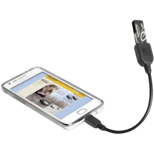 Delock USB kabel USB 2.0 USB-Micro-B utikač, USB-A utičnica 0.15 m crna s otg funkcijom 83293 slika 2