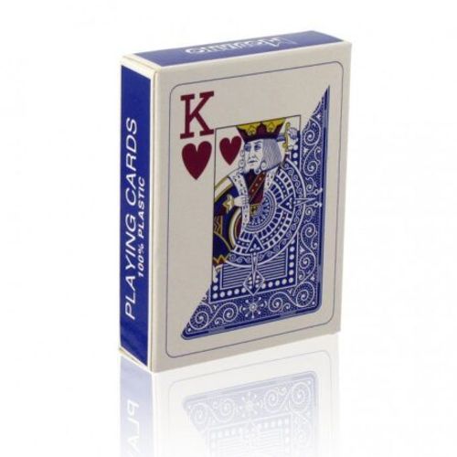 MODIANO karte za poker 100% plastika jumbo index, plave slika 2